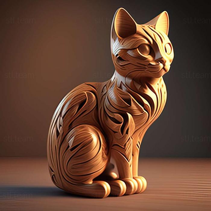3D модель Матроска кошка известное животное (STL)
